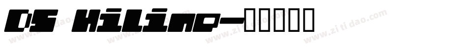 DS Hiline字体转换